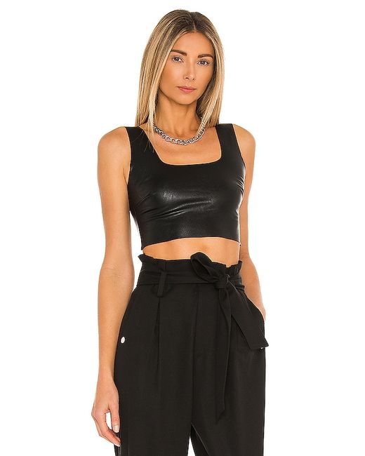 Commando Faux Leather Crop Top in also S