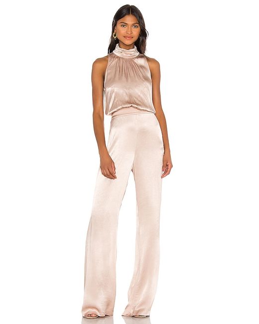 L'Academie The Lucida Jumpsuit in Tan. also XXS