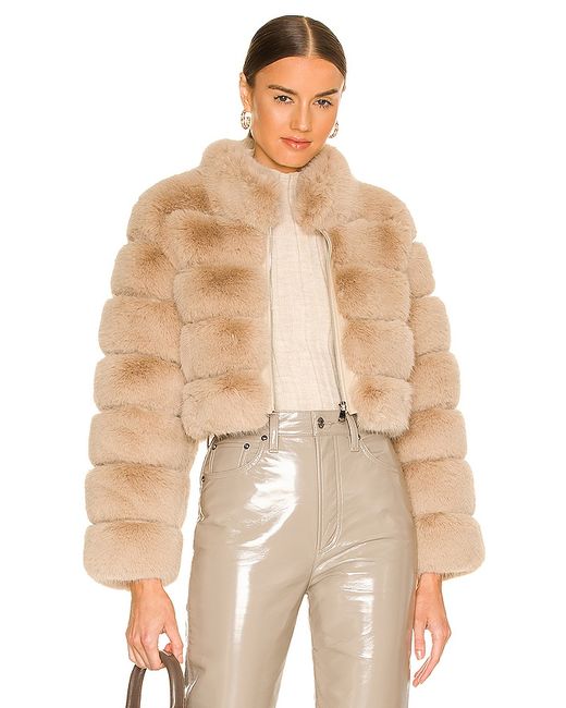 Adrienne Landau Faux Fox Fur Jacket in M L.