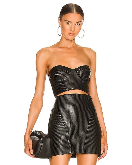 Lovers + Friends Roi Leather Bustier in .