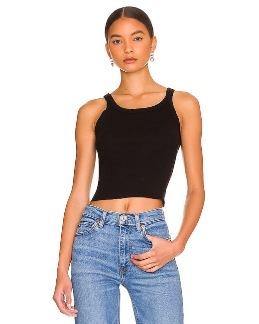 Re/Done x Hanes Cropped Rib Tank in M S XS.