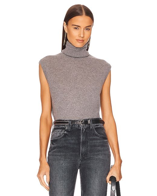 autumn cashmere Sleeveless Turtleneck Top in L S XS.