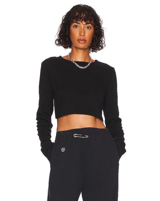 Donni. DONNI. Rib Crop Long Sleeve in M S XS.