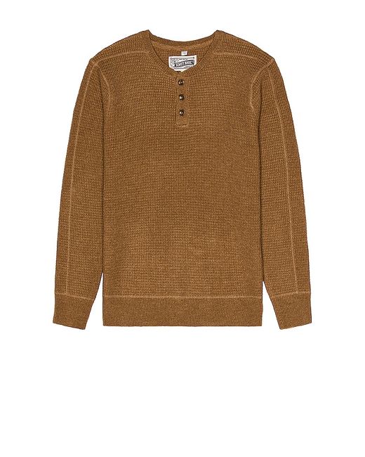 Schott Button Henley Sweater in 1X.