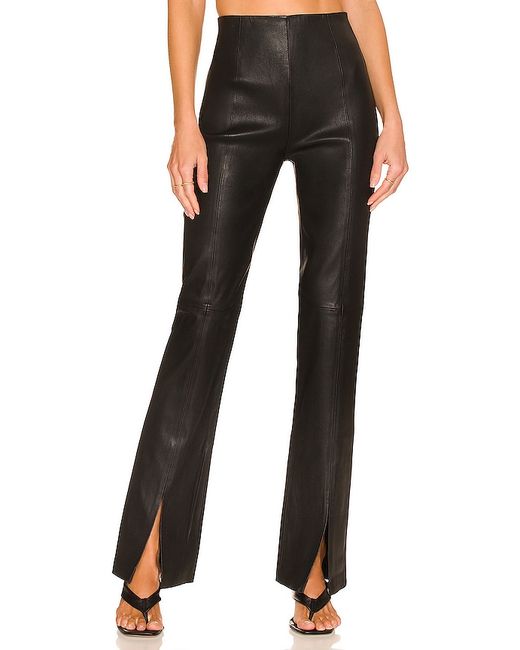 L'Academie The Hanriette Leather Pant in .