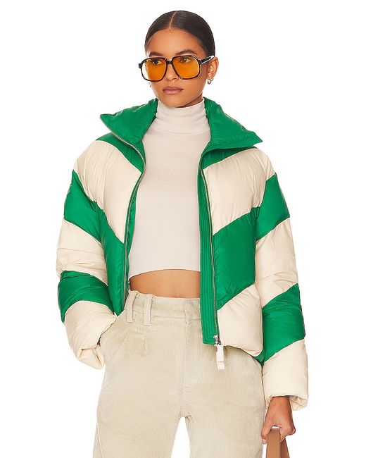 Eaves Wylee Puffer Jacket in Ivory. L M S XL XXS.