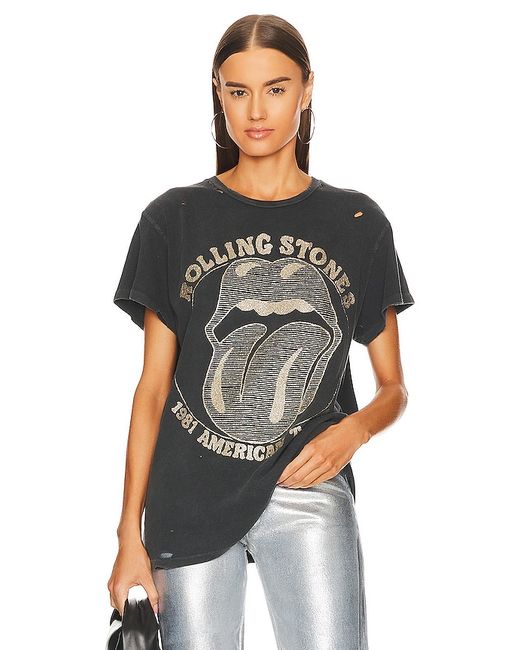 MadeWorn the Rolling Stones Destroyed Tee Charcoal. also XS.