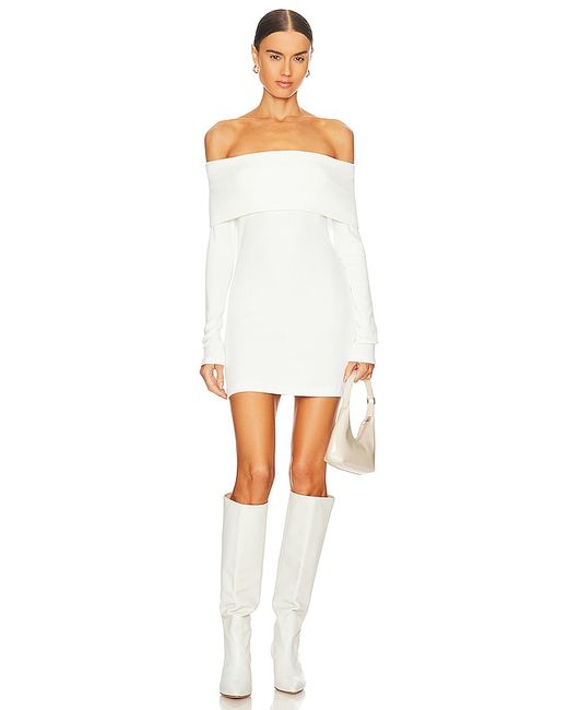 Enza Costa x Off-shoulder Sweater Mini Dress in M S XL XS.