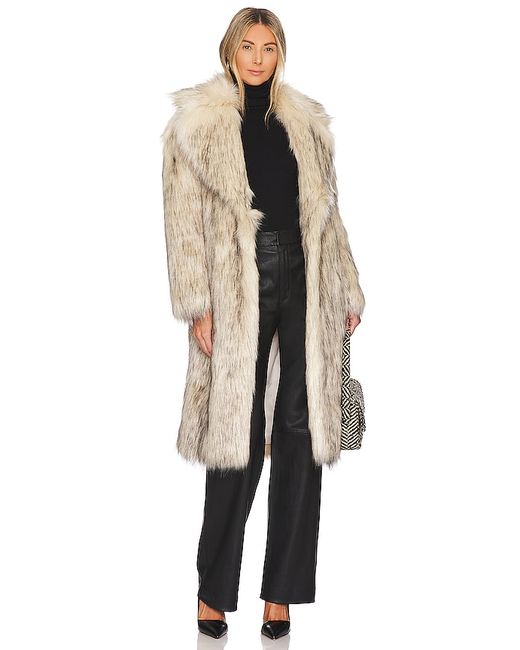 Jakke Katie Faux Fur Coat in L S XL XS.
