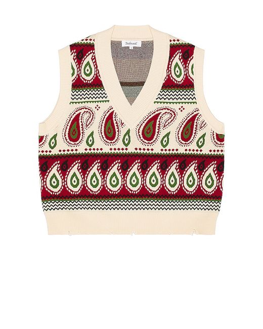 Profound Knitted Paisley Sweater Vest in M L XL.