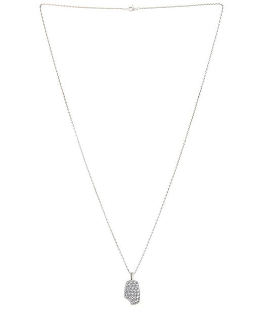 The Dan Life Iced Pop White Gold Necklace in .