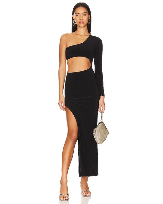 Norma Kamali Shane Wide Slit Gown in XS M L XL.