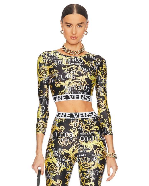 Versace Jeans Couture Logo Couture Long Sleeve Top T in 38 40 42 44.