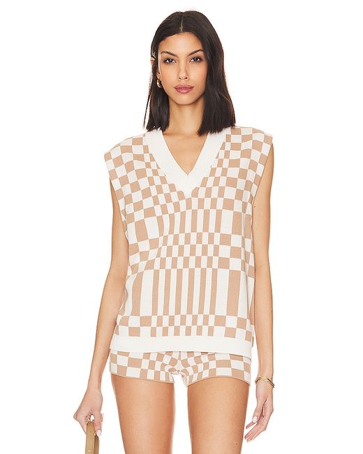 Lovers + Friends Carice Checkered Vest in M S XL XS XXS.
