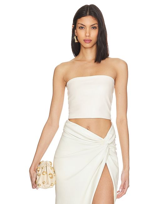 Lapointe Stretch Faux Leather Tube Top in 2 4 6 8.