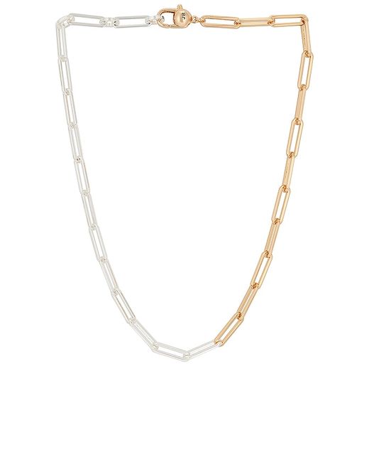 Jenny Bird Chain Link Necklace in Metallic .