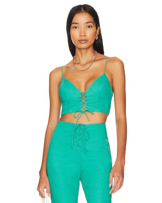 Lovers + Friends Sterling Crop Top Teal. also