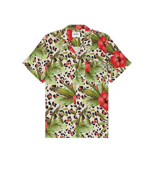 Duvin Design Leo Floral Button Up Shirt in M S XL.