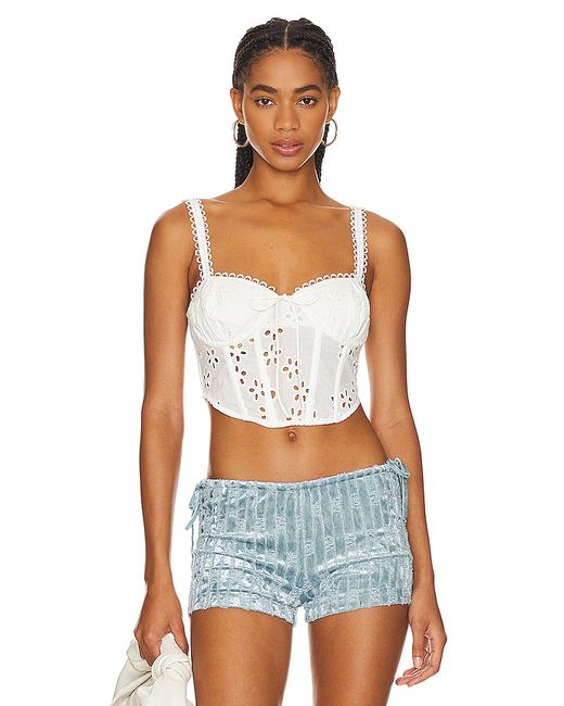 For Love and Lemons Sammie Crop Top in .