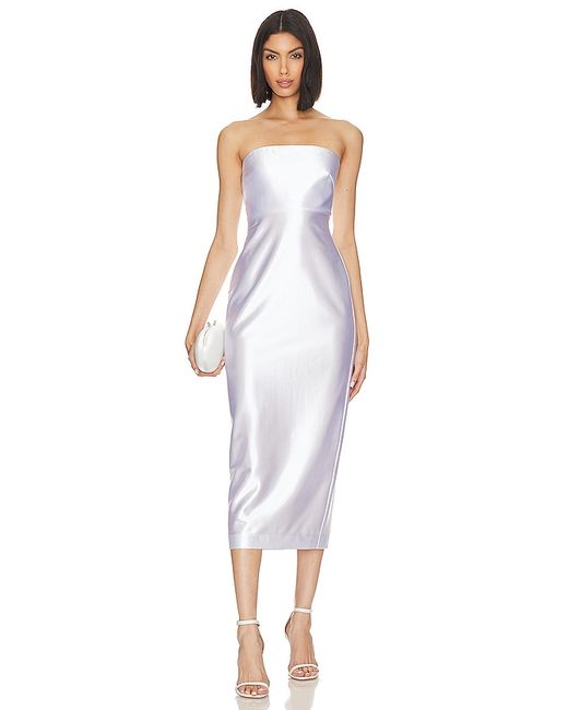 Milly Opal Satin Strapless Dress in S M L.
