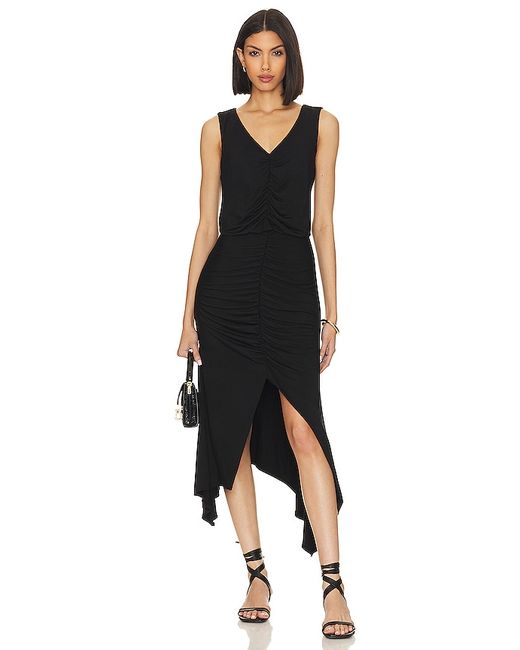 Krisa High Low Ruched Dress in S M L.