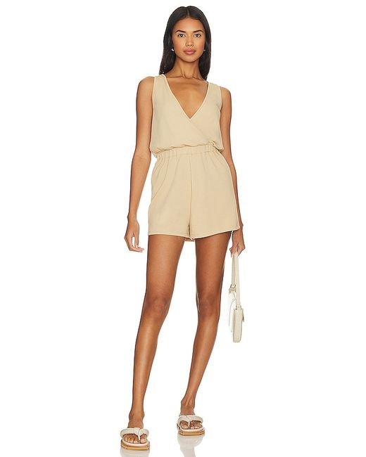 Lovers + Friends Langley Romper Tan. also