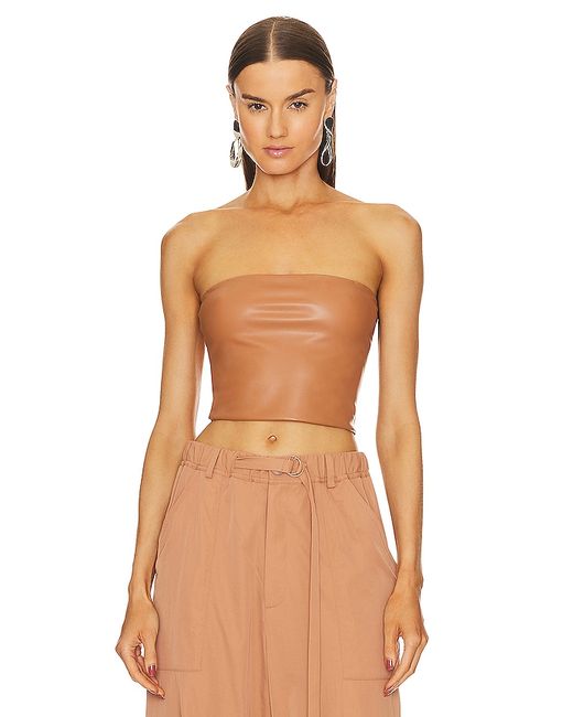 Lapointe Faux Leather Tube Top in 10 12 2 4 6 8.