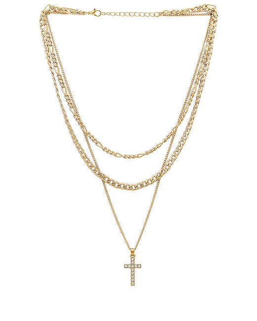 Amber Sceats x Cross Layered Necklace in .