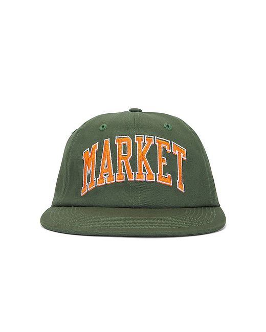 market Offset Arc 6 Panel Hat in .