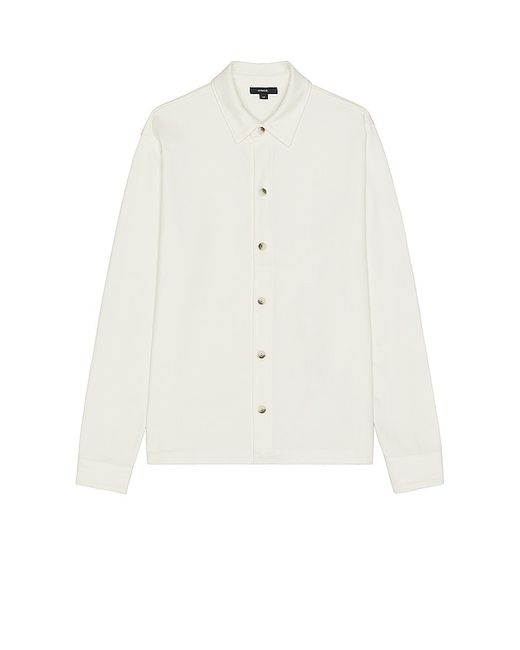 Vince Twill Knit Button Down Shirt in .