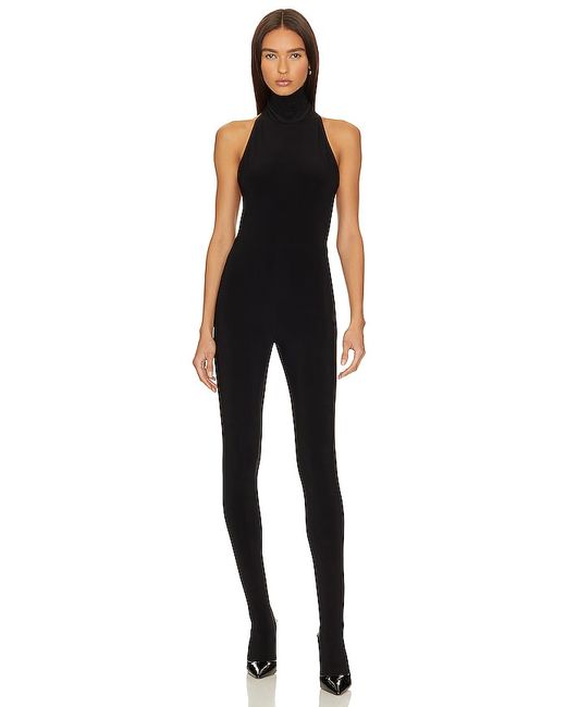 Norma Kamali X Halter Turtle Catsuit With Footsie also