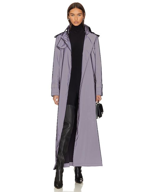 Norma Kamali Double Breasted Trench To Ankle