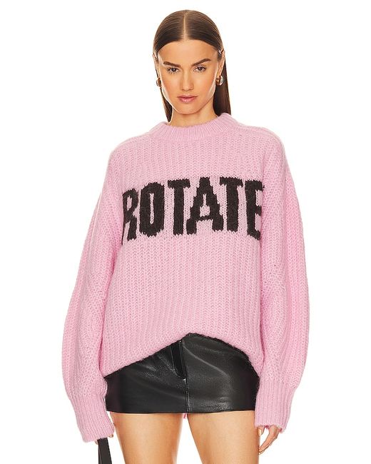 Rotate Oversized Knit Jumper Pink. also