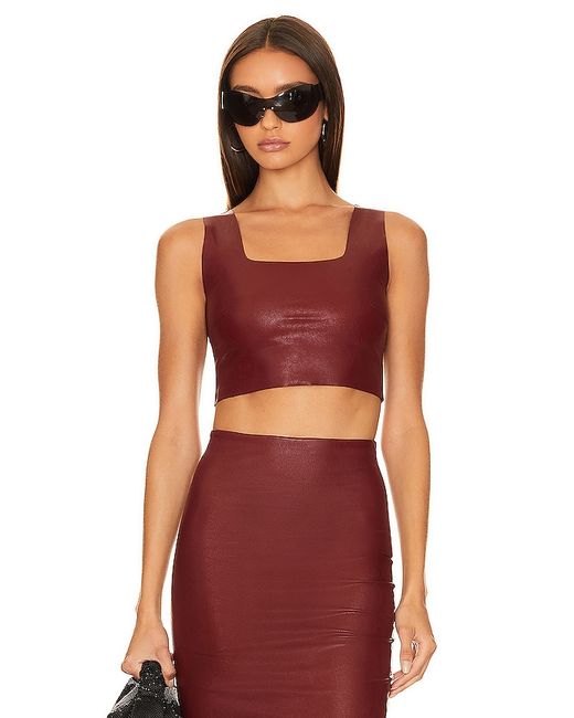 Commando Faux Leather Crop Top in .