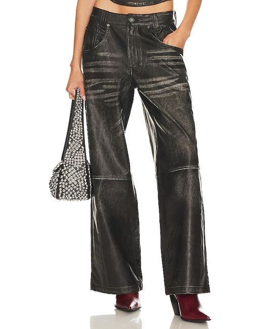 Jaded London Distressed Faux Leather Colossus Pant in .