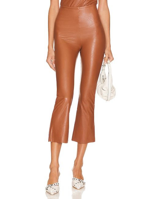 Commando Faux Leather Cropped Flare Pant in .
