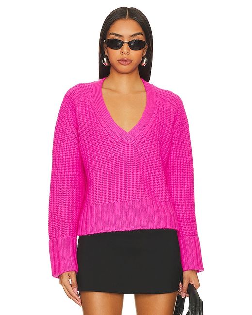 autumn cashmere Chunky V-neck Sweater in .