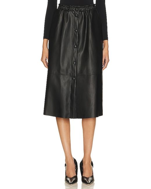 BCBGeneration Faux Leather Midi Skirt in .
