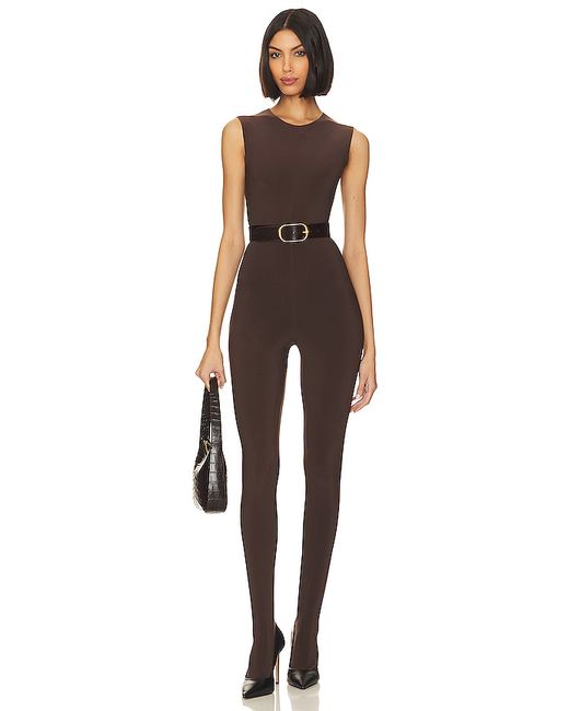 Norma Kamali Sleeveless Catsuit With Footsie also