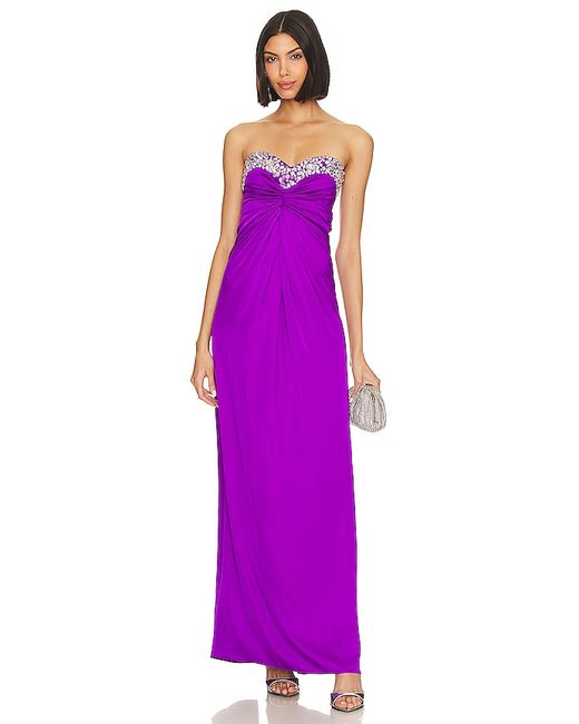Patbo Hand-beaded Strapless Gown