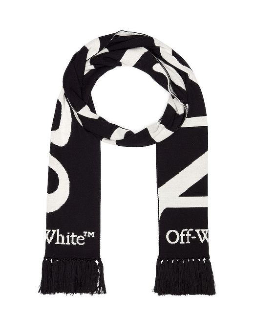 Off-White No Offence Reversible Knit Scarf