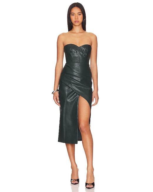 Bardot Kai Faux Leather Midi Dress 4