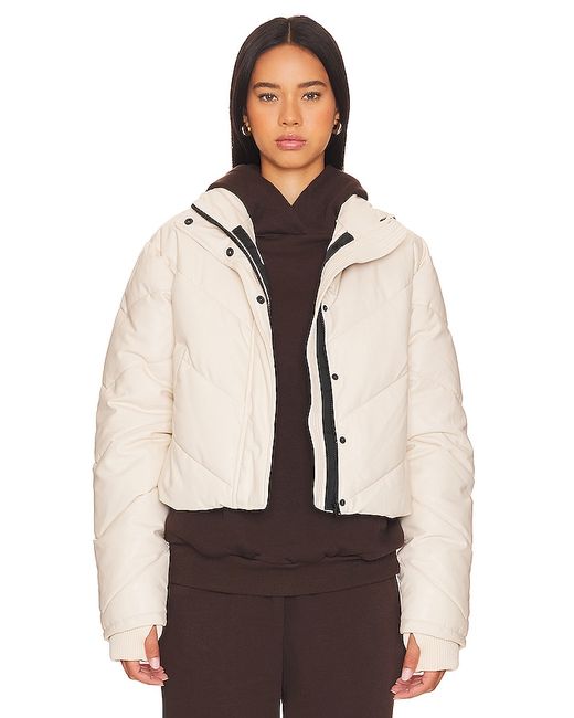 Ivl Collective Faux Leather Puffer Jacket