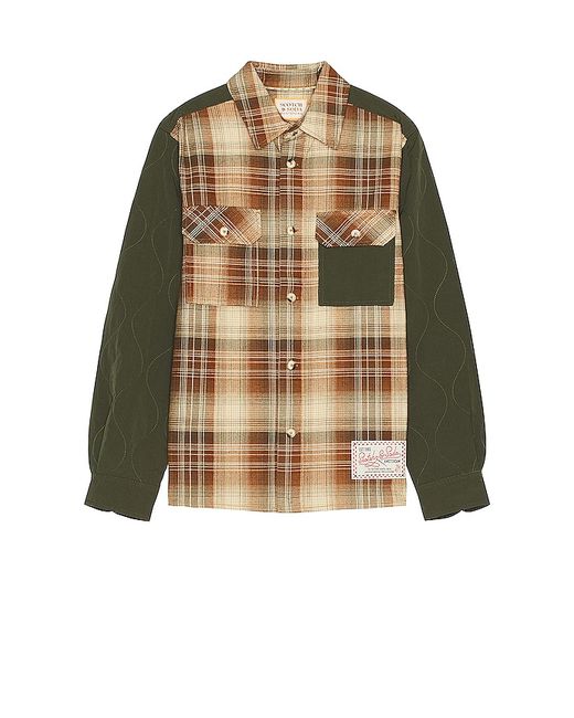 Scotch & Soda Checked Flannel Over Shirt 1X.