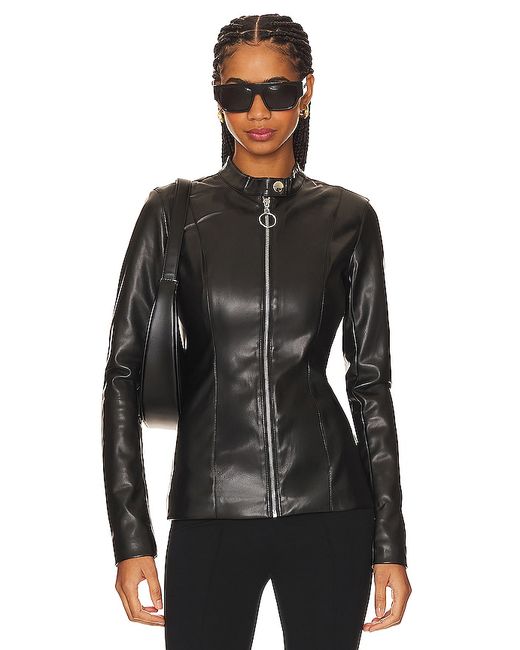 WeWoreWhat Faux Leather Fitted Moto Jacket XS.
