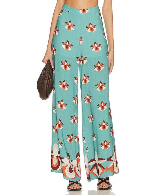 Adriana Degreas Vintage Orchid Wide Leg Pants