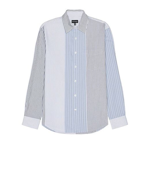 Club Monaco Multi Stripe Long Sleeve Shirt 1X.