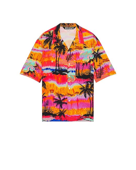 Palm Angels Psychedelic Palms Bowling Shirt