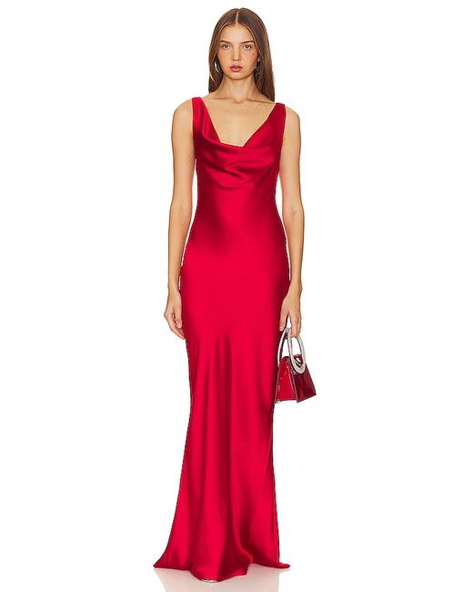 Norma Kamali Deep Drape Neck Gown also