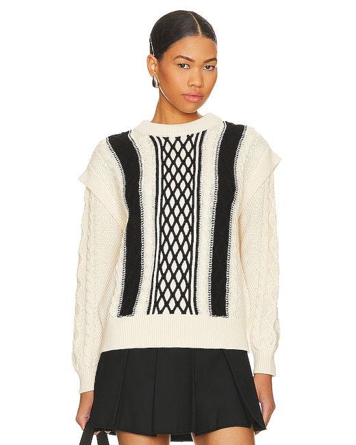 525 Nia Shoulder Trim Pullover Sweater